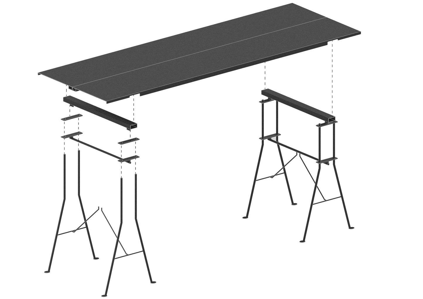 Bricolo Trestle Table - Atelier Jones Design 