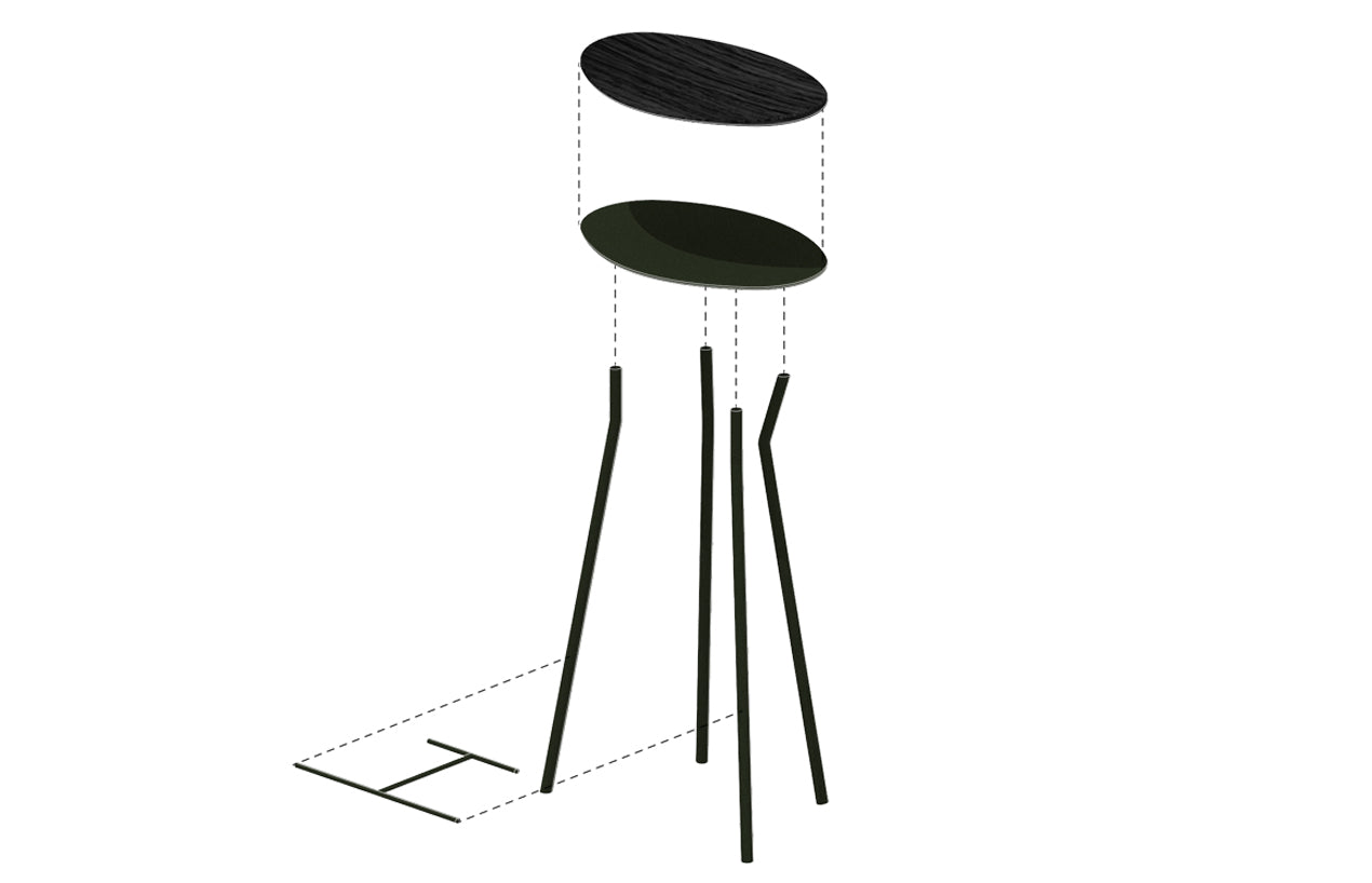 Perret Stool | Tall - Atelier Jones Design