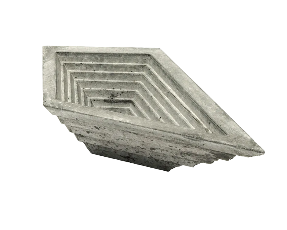 Terraced Concrete Bowl - Atelier Jones Design 