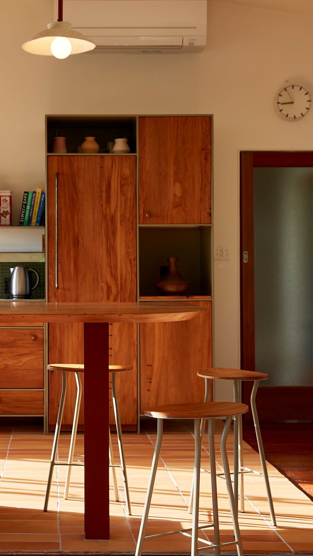 Perret Stool Tall | Wood - Atelier Jones Design 