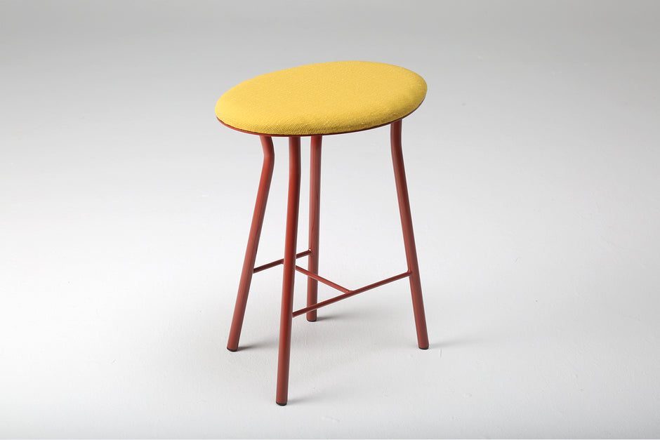 Perret Stool Low | Upholstered - Atelier Jones Design 